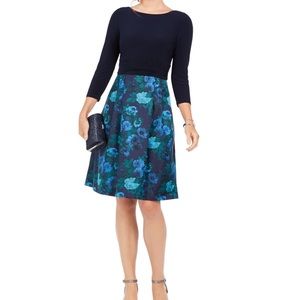 Jessica Howard jersey & printed taffeta Dress 👗